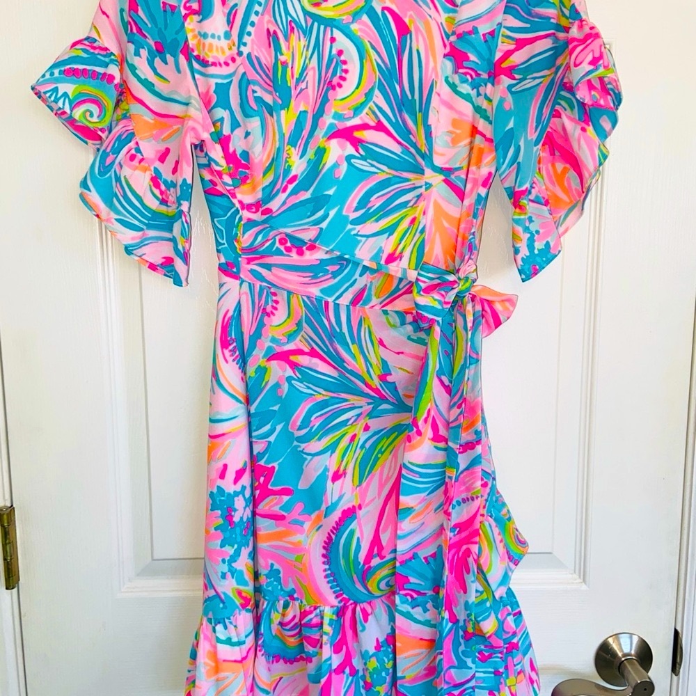 Lilly Pulitzer Darlah Stretch dress in Carnivale Coral
